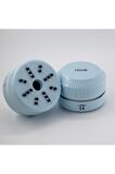 Nave L-0766-1 Mini Masa Üstü Pilli Süpürge Kırıntı Kalıntı Temizleyen Mini Temizleme Robotu Mavi